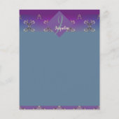 Fabergè-like Monogram Lila Blue Gradient (Rückseite)