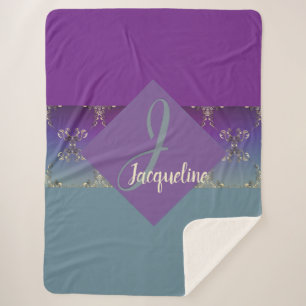 Fabergè-like Monogram Lila Blue Gradient Sher Sherpadecke