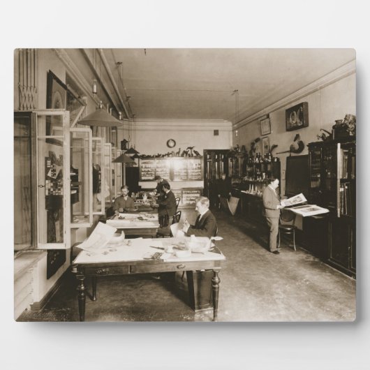 Faberge Workshop (b/w-Foto) Fotoplatte (Vorderseite)