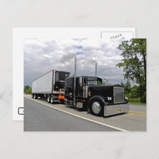Faber's Peterbilt 379 Postcard Postkarte (Vorne/Hinten)