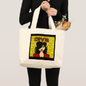FABFUNKY DIVA-TASCHE JUMBO STOFFBEUTEL (Vorderseite (Produkt))