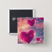 Fabian LOVE LOVE LOVE Knopf  Button (Vorne & Hinten)