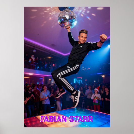 FABIAN STARR - DISCO BALL POSTER (Vorne)
