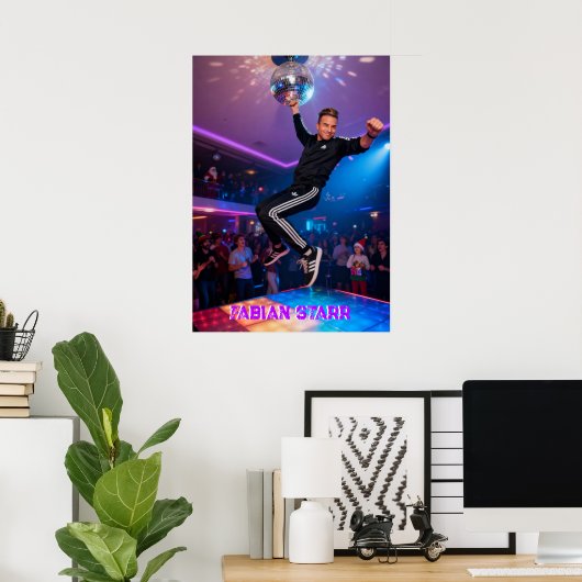 FABIAN STARR - DISCO BALL POSTER (Heimbüro)