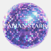 Fabian Starr Disco Ball Sticker (Vorderseite)