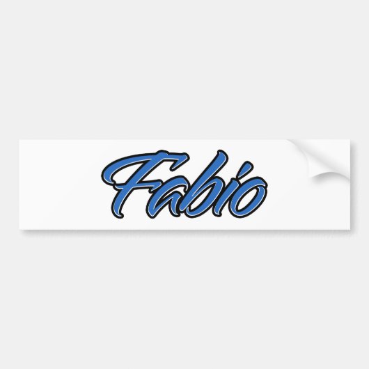 Fabio Name blue Aufkleber Sticker Autoaufkleber (Vorne)