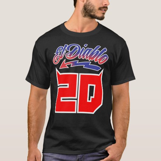 Fabio Quartararo 20 El Diablo Fan Art FQ20 Superbi T-Shirt (Vorderseite)