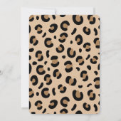 Fabolous Cheetah 50er Einladung (Rückseite)