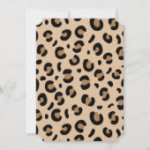 Fabolous Cheetah 50er Einladung (Rückseite)