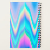 Fabolous neon holografischer Einhornrosa Name Planer (Rückseite)