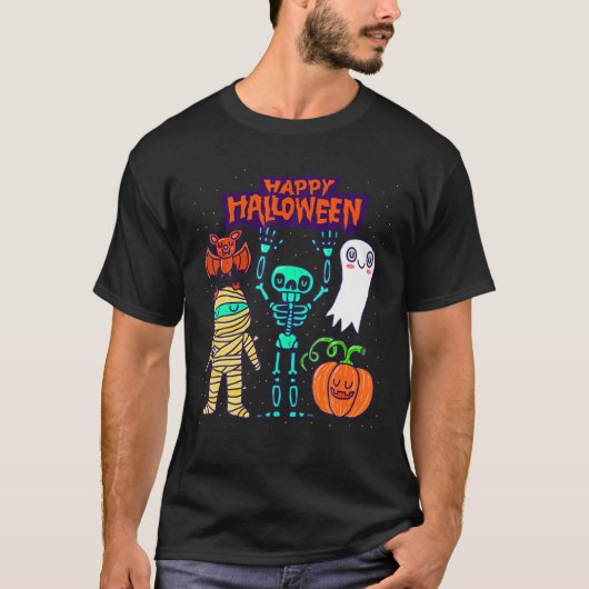 Faboolous 4th Grade Teacher Fabulous Boo Ghost Fou T-Shirt (Vorderseite)