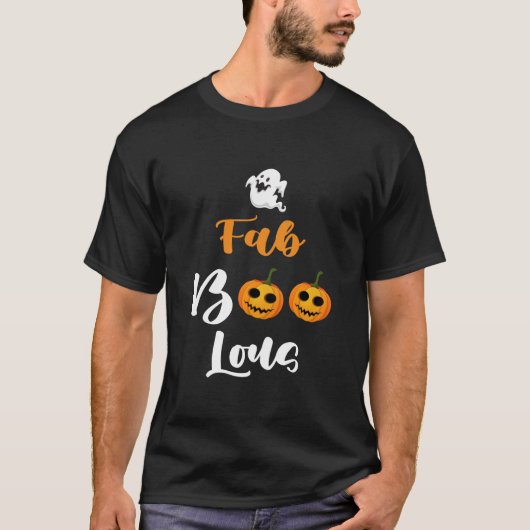 Faboolous Beängstigend Ghost Funny Twins Pumpkin T-Shirt (Vorderseite)