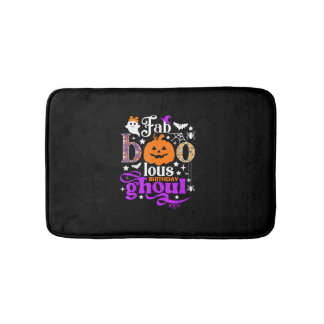 Faboolous Birthday Ghoul Shirt Funny Boo Pumpkin H Badematte