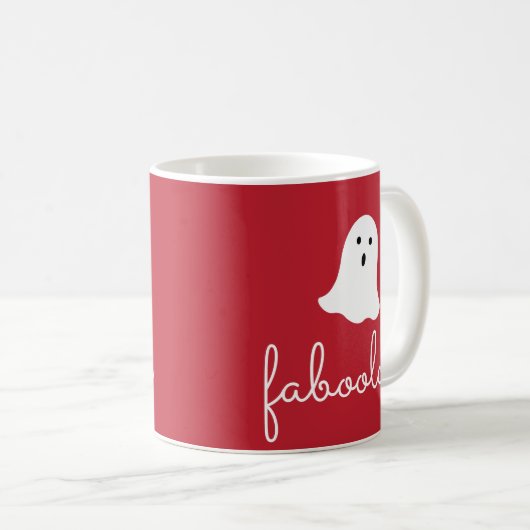 Faboolous boo ghost for Halloween Kaffeetasse (VorderseiteRechts)