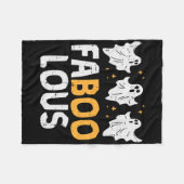 Faboolous Ghosts Funny Beängstigend Spooky Hallowe Fleecedecke (Vorderseite (Horizontal))