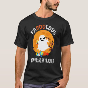 Faboolous Montessori Lehrer Halloween Vintag Gh T-Shirt