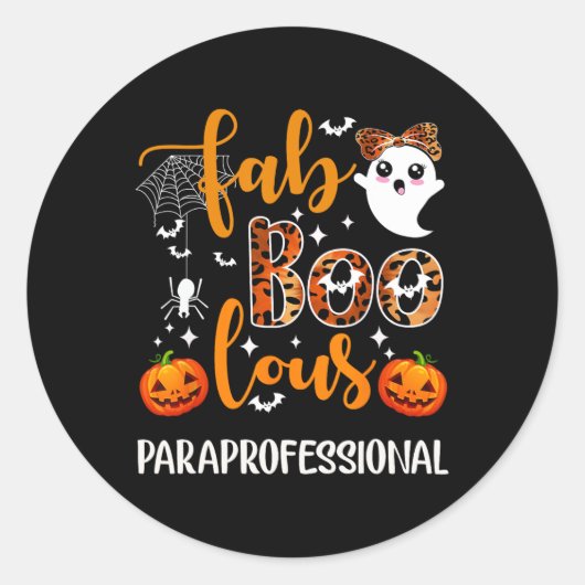 Faboolous Paraprofessional Fun Para Squad Happy Ha Runder Aufkleber (Vorderseite)