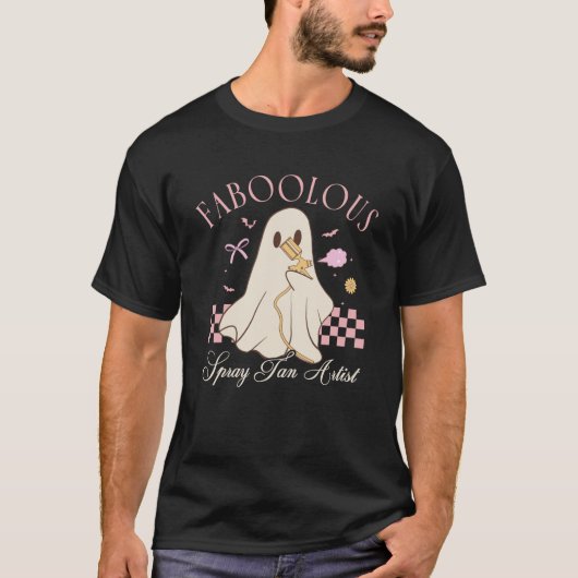 Faboolous Spray Tan Artist Ghost Halloween Coquett T-Shirt (Vorderseite)