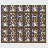 Faboolus Grandma Spooky Ghost Halloween Geschenkpapier (Flach)