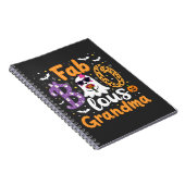 Faboolus Grandma Spooky Ghost Halloween Notizblock (Rechte Seite)