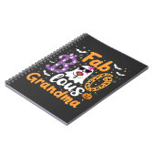 Faboolus Grandma Spooky Ghost Halloween Notizblock (Linke Seite)