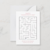 FaBOWlous Bow Themed Classroom Valentines Card Mitteilungskarte (Rückseite)