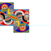 Fabric-Abstrakt-Robert Delaunay 4 Stoff (Kachel)
