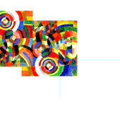 Fabric-Abstrakt-Robert Delaunay 6 Stoff (Kachel)