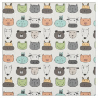 Fabric - Animal Faces