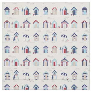 Fabric - Beach Huts Stoff
