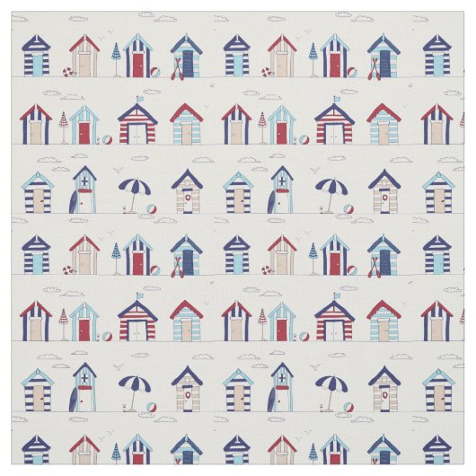 Fabric - Beach Huts Stoff (Muster)