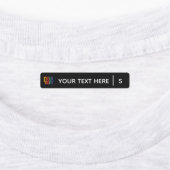 Fabric-Bekleidungs-Labels für Black Business-Logos Etiketten (Befestigt)