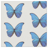 Fabric - Blaue Morpho-Schmetterlinge Stoff (Nahaufnahme)