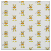 Fabric, Cheesy Mousey Pie Pizza Stoff (Muster)