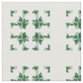 Fabric - Cluster von Holly-Blätter und Berries Stoff (Nahaufnahme)