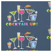 FABRIC - COCKTAIL UP! mit Brille. Stoff (Nahaufnahme)
