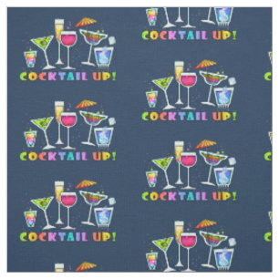 FABRIC - COCKTAIL UP! mit Brille. Stoff