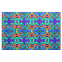 FABRIC & CRAFT BLAU UND ROTE FARBEN STOFF