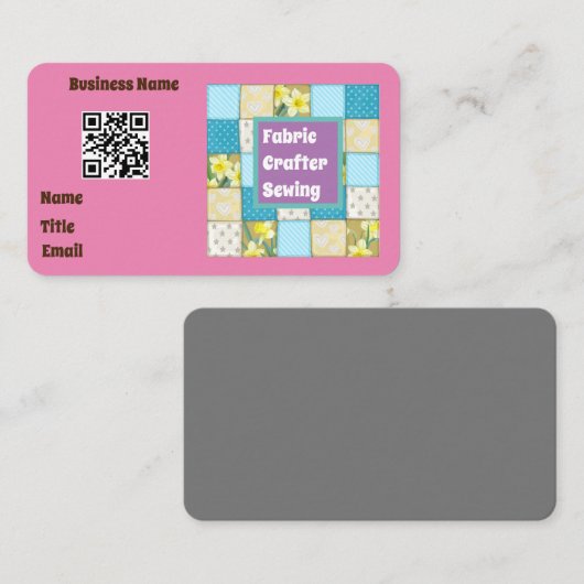 Fabric Crafter Visitenkarte (Vorne/Hinten)