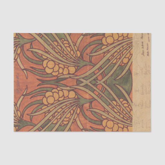 Fabric Design für Backhausen von Koloman Moser Seidenpapier (Vorderseite)