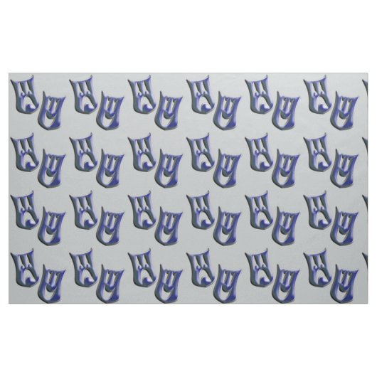 Fabric Eggplant Tragedy and Comedy Masks Stoff (Yard (91,4 cm))