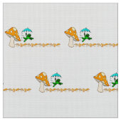Fabric Frogging Ribbit Mushroom Stoff (Nahaufnahme)