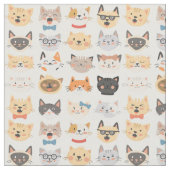 Fabric - Funny Face Stoff (Nahaufnahme)