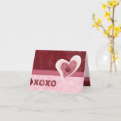 Fabric Hearts, Hugs 'n Kisses Karte (Gelbe Blume)