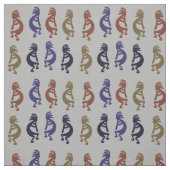 Fabric Kokopelli Group of Flute Playing Figures Stoff (Muster)