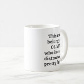 Fabric Lover Quilter Humor Quote Personalized Name Kaffeetasse (VorderseiteRechts)