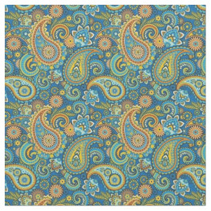 Fabric - Mehrfarbiges französisches Paisley Stoff
