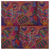 Fabric - Panama Birds Stoff (Nahaufnahme)