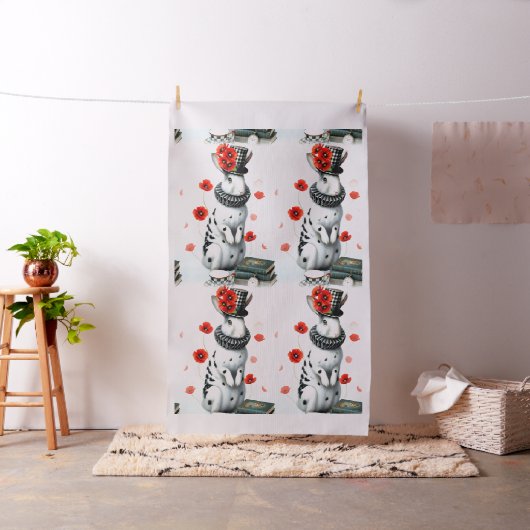 Fabric Panel Wonderland Bunny Stoff (Beispiel)
