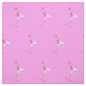 FABRIC - PINK MARTINI Cocktails Stoff (Muster)